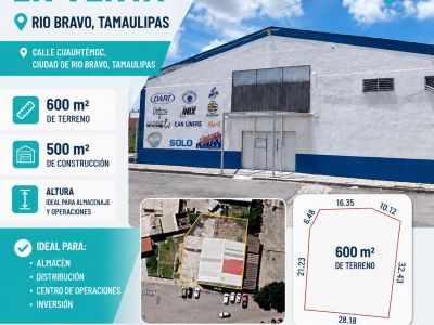Bodega en Venta en Rio Bravo 