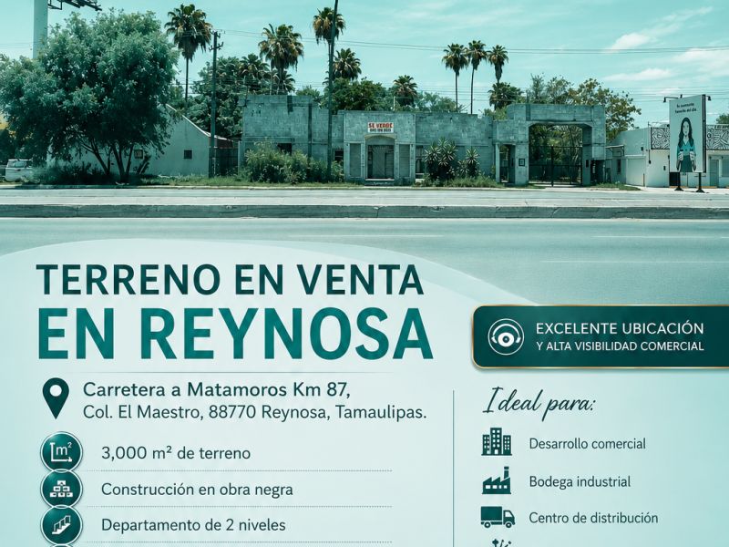 Terreno Comercial en Venta