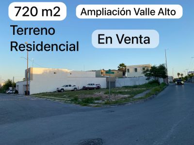 En Venta Terreno residencial Ampliación Valle Alto