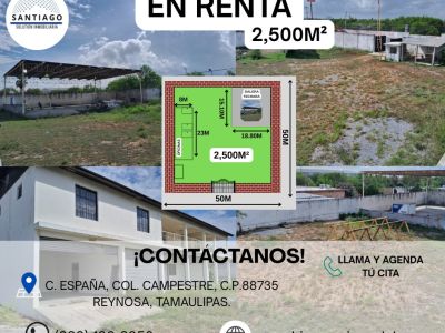 Terreno en renta en Reynosa, Tamaulipas, ideal para actividades comerciales